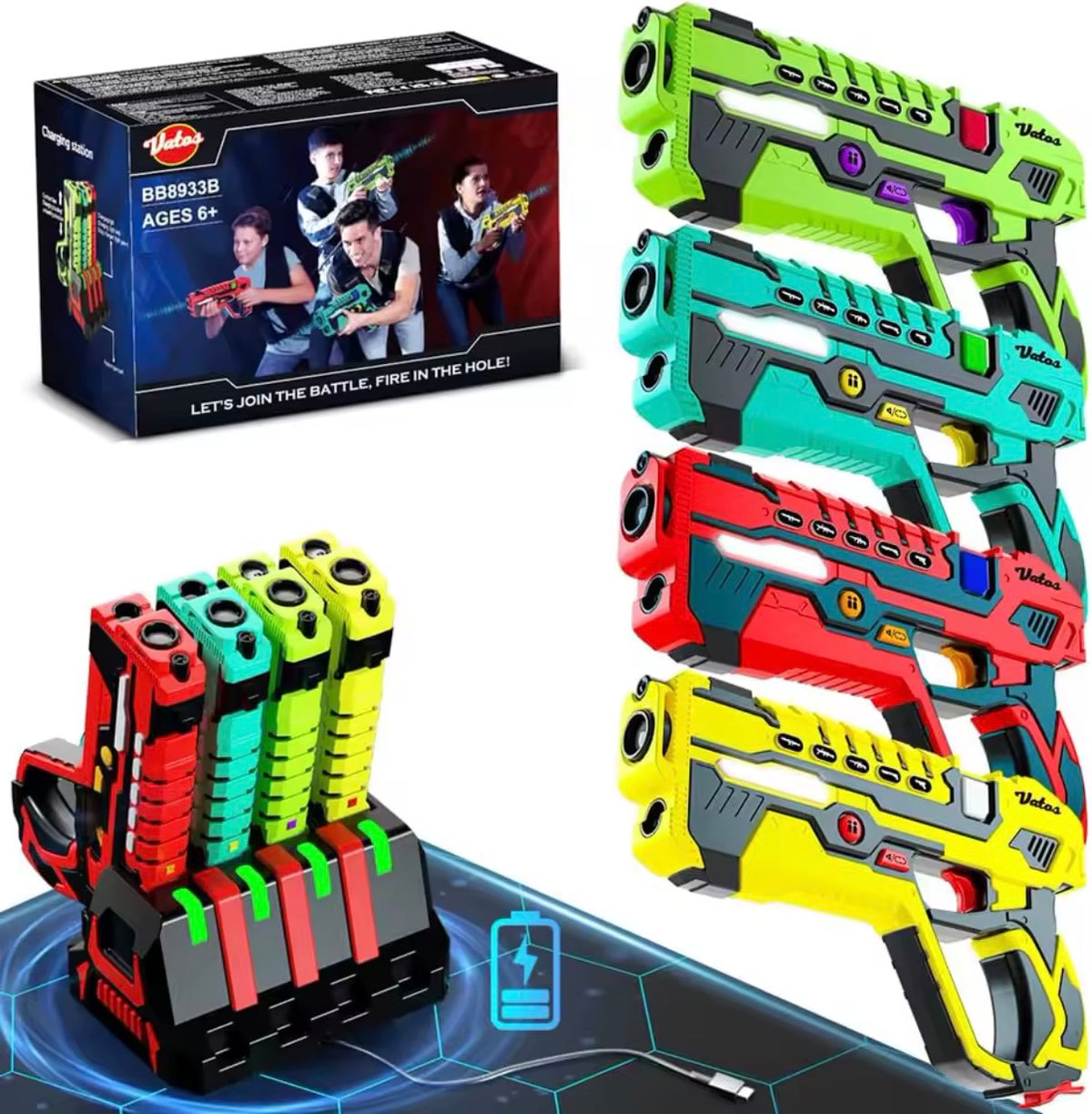 Laser Tag Guns 4 Players Set